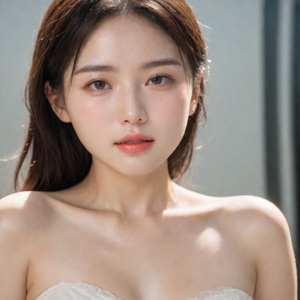 Best quality, Masterpiece, Ultra High resolution, (fidelity :1.4), Ray tracing, Movie Light,A girl, super real and delicate skin, milky skin, super fine skin, beautiful and delicate face,