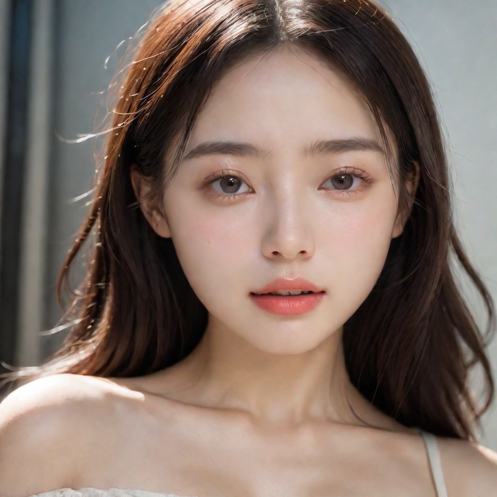 Best quality, Masterpiece, Ultra High resolution, (fidelity :1.4), Ray tracing, Movie Light,A girl, super real and delicate skin, milky skin, super fine skin, beautiful and delicate face,