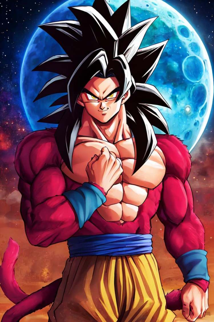 Super Saiyan 4 Goku (Dragon Ball) by Citron Legacy on Tensor.Art