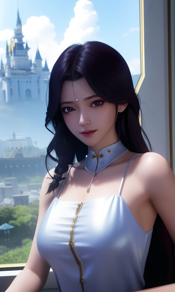 (,1girl, ,best quality, )<lora:330-DA-神印王座-月夜-泳装:0.7>,, ,masterpiece, ((upper body, )),, realistic,science fiction,mole, ultra realistic 8k cg, ,tamari \(flawless\),    ,castle,       (()), (),