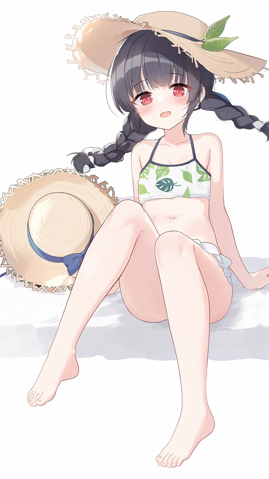 1girl,  red eyes,  hat on Tensor.Art