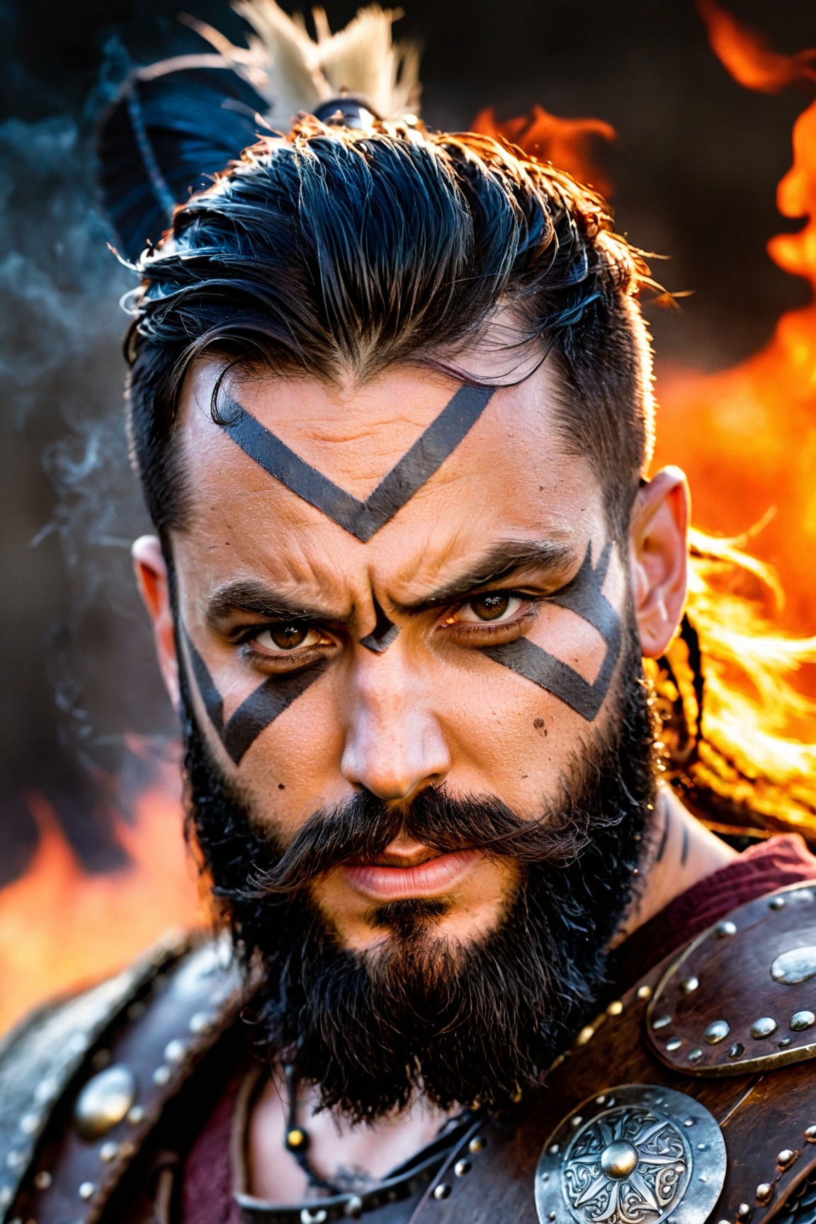 portrait,  viking warrior,  man on Tensor.Art