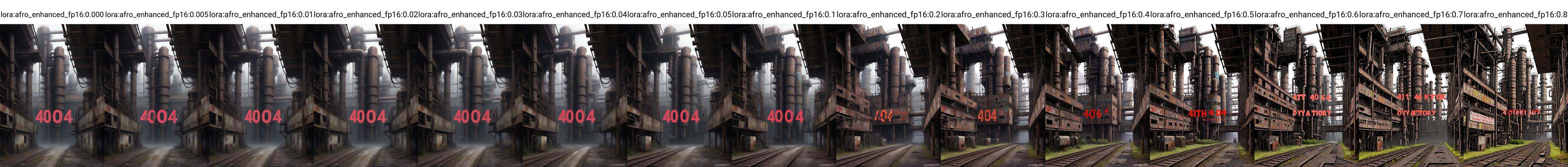 Illustration,  text "404",  dystopian art by Afroman4peace on Tensor.Art