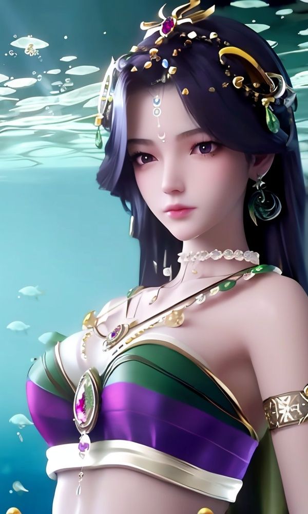 (,1girl, ,best quality, )<lora:331-DA-神印王座-月夜V2:0.8>,, ,masterpiece,((((1girl, solo,  , solo focus, seaweed,underwater, ))))    (()), (), ,ultra realistic 8k cg, flawless, clean, masterpiece, professional artwork, famous artwork, cinematic lighting, cinematic bloom, perfect face, beautiful face, ((upper body, )),, dreamlike, unreal, science fiction, luxury, jewelry, diamond, gold, pearl, gem, sapphire, ruby, emerald, intricate detail, delicate pattern, charming, alluring, seductive, erotic, enchanting, hair ornament, necklace, earrings, bracelet, armlet,halo,