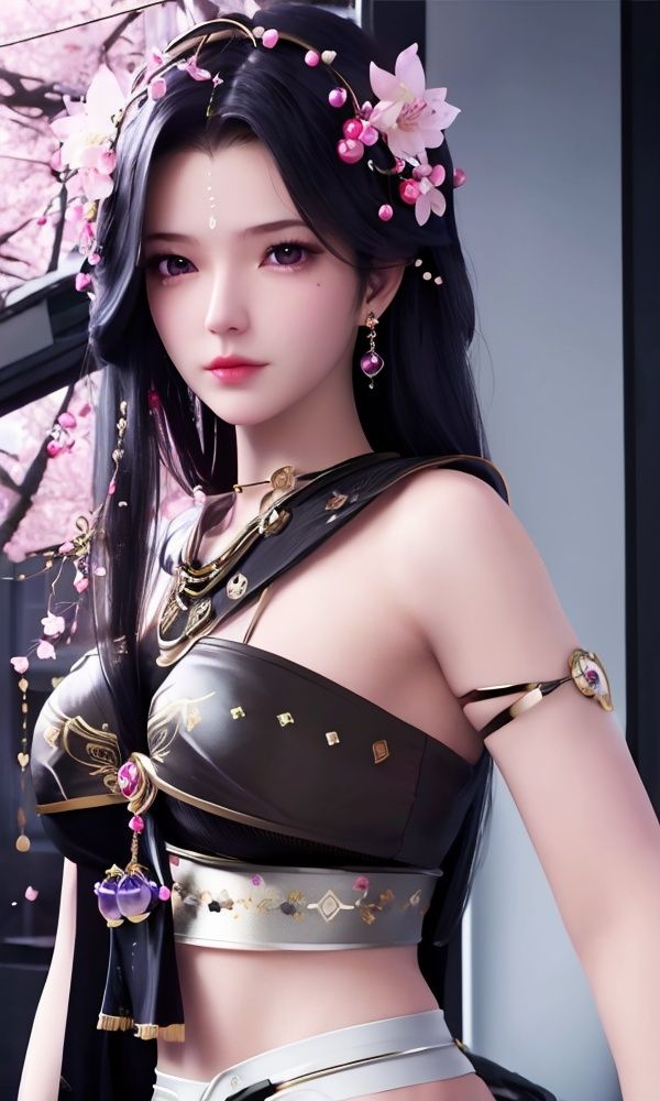 (,1girl, ,best quality, )<lora:331-DA-神印王座-月夜V2:0.7>,, ,masterpiece, ((upper body, )),, realistic,science fiction,mole, ultra realistic 8k cg, ,tamari \(flawless\),     , cherry blossoms     (()), (),