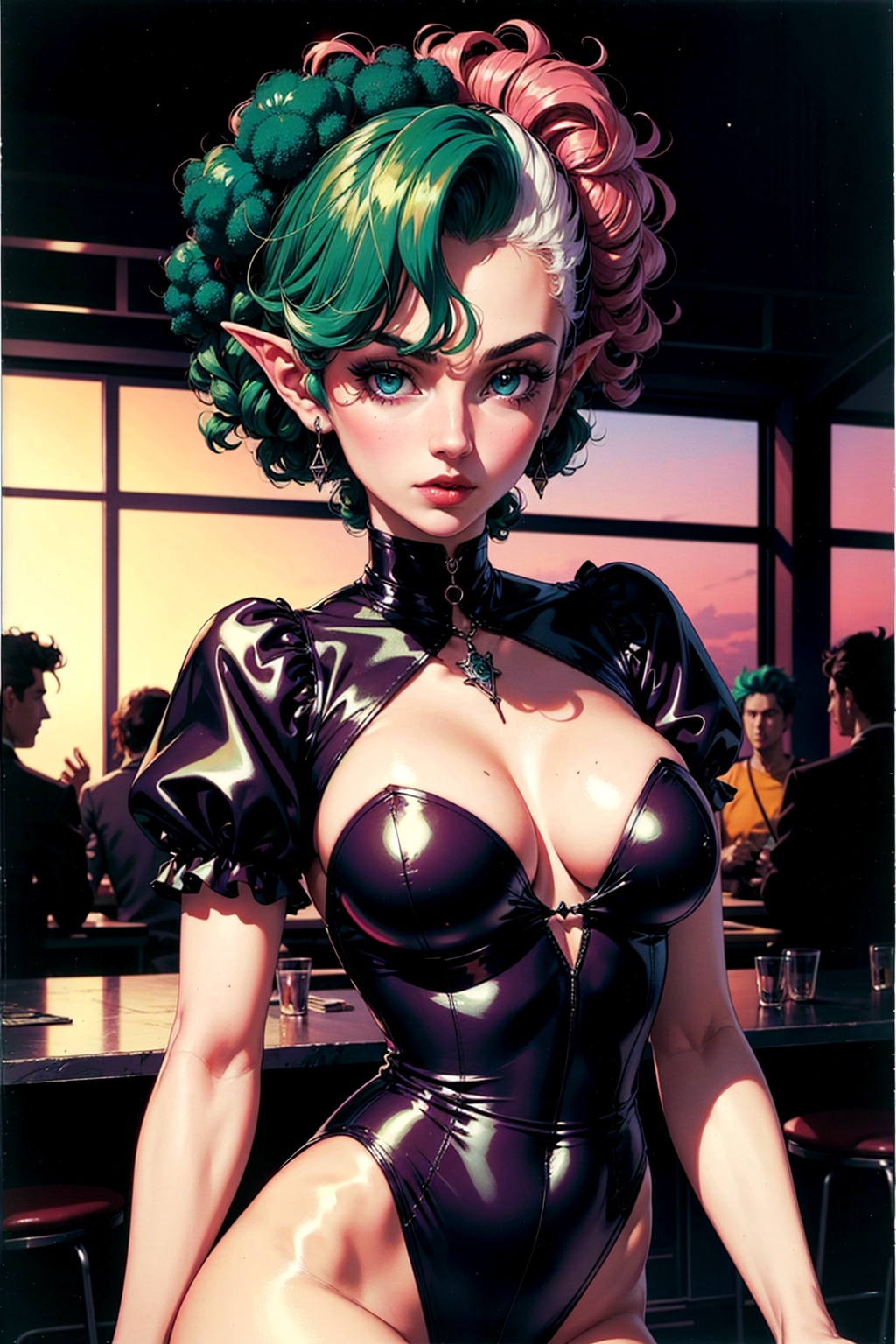1 girl,  ***** woman,  ruby eyes on Tensor.Art
