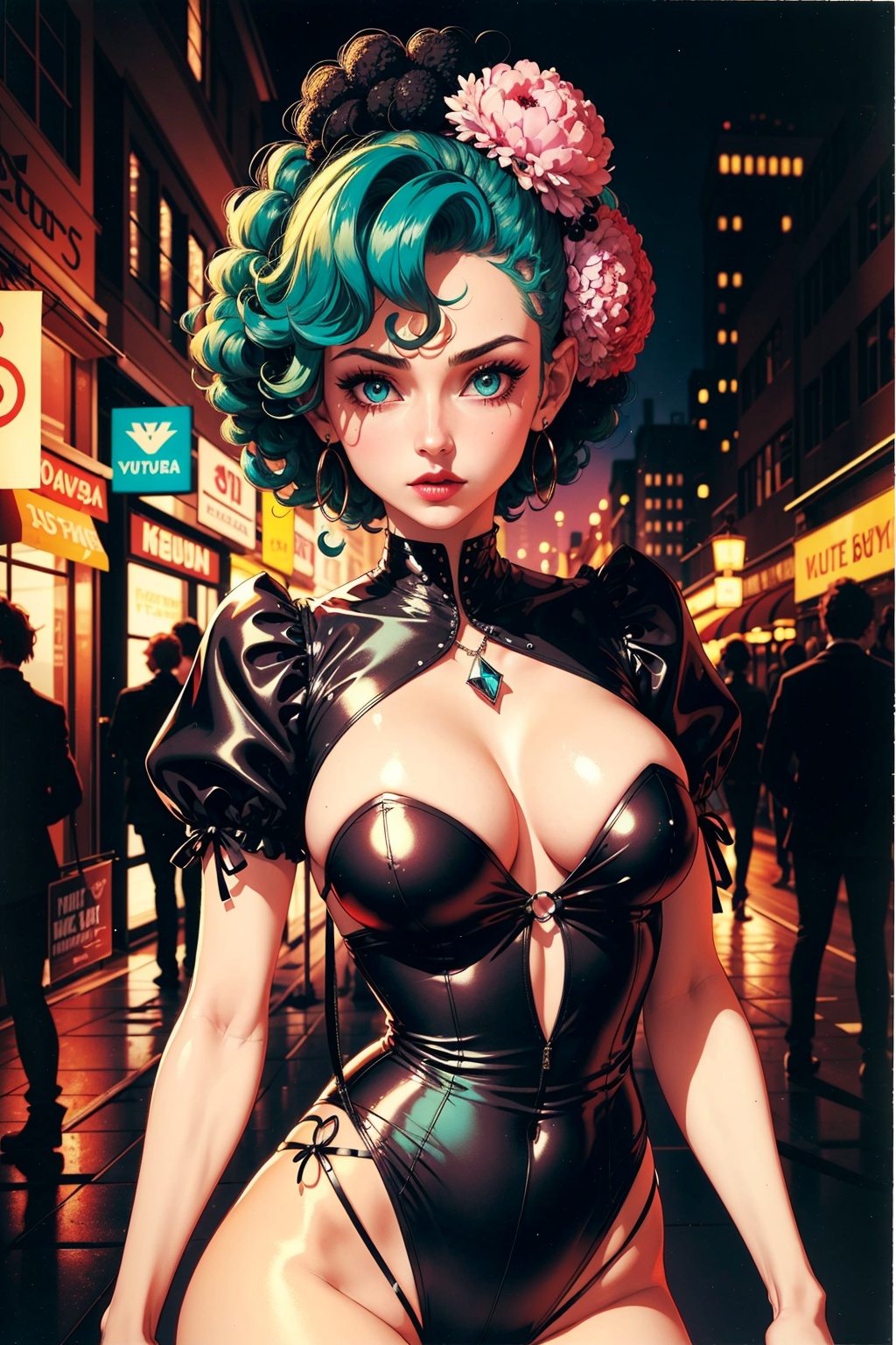 1 girl,  ***** woman,  ruby eyes on Tensor.Art