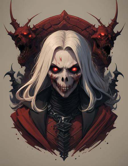 portrait of rageful and bloodthirsty castlevania vampire man,  sharp focus,  4k on Tensor.Art
