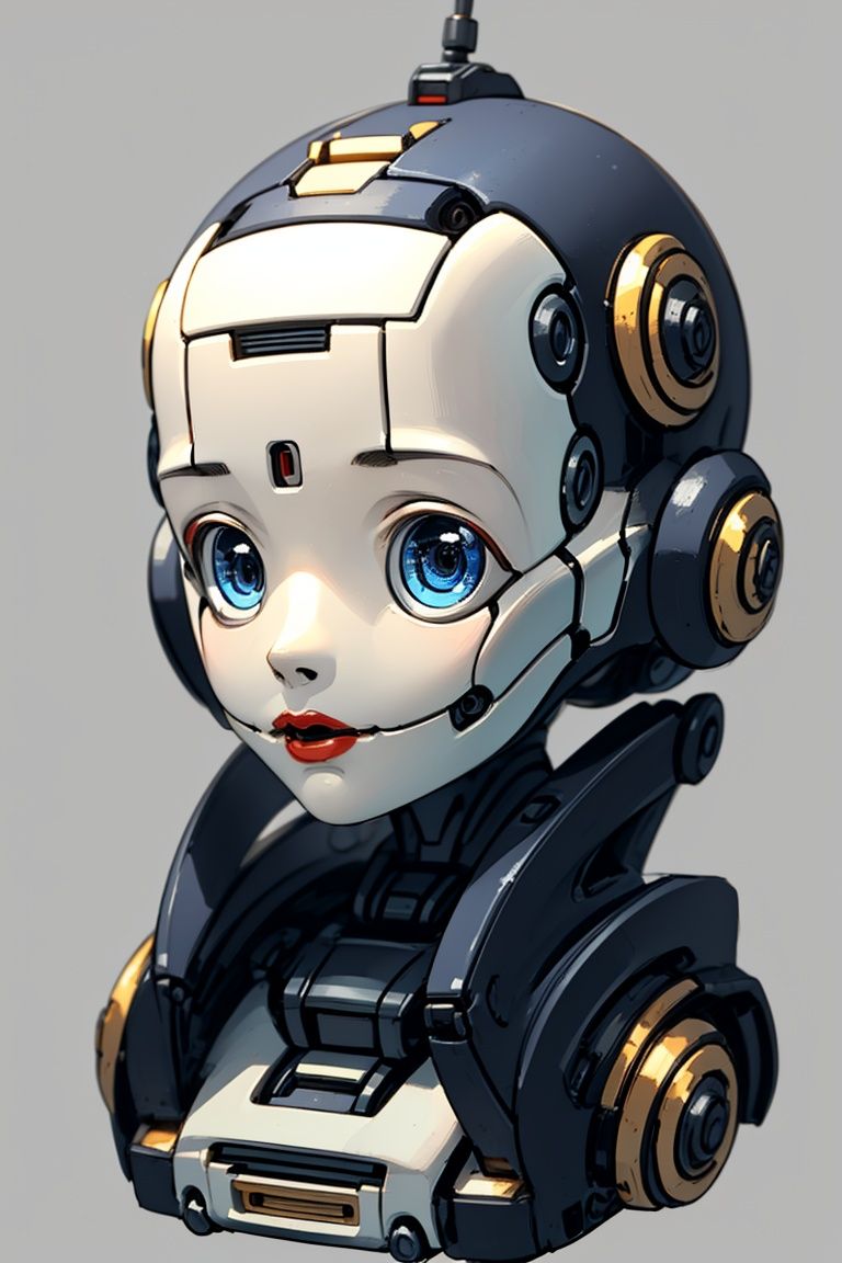 1girl, ((robot face)),simple background, <lora:add_detail:1>, <lora:robot face-000002:0.9>,long hair,hair fouce,, (((masterpiece,best quality))),((good structure,Good composition,good atomy)), ((clear, original,beautiful)),