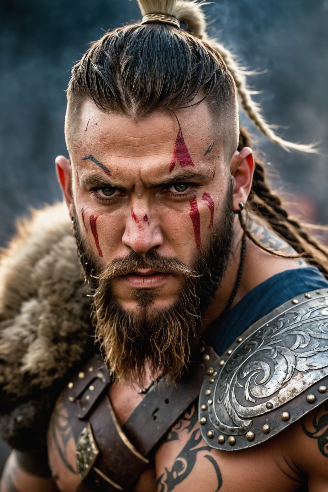 portrait,  viking warrior,  man on Tensor.Art