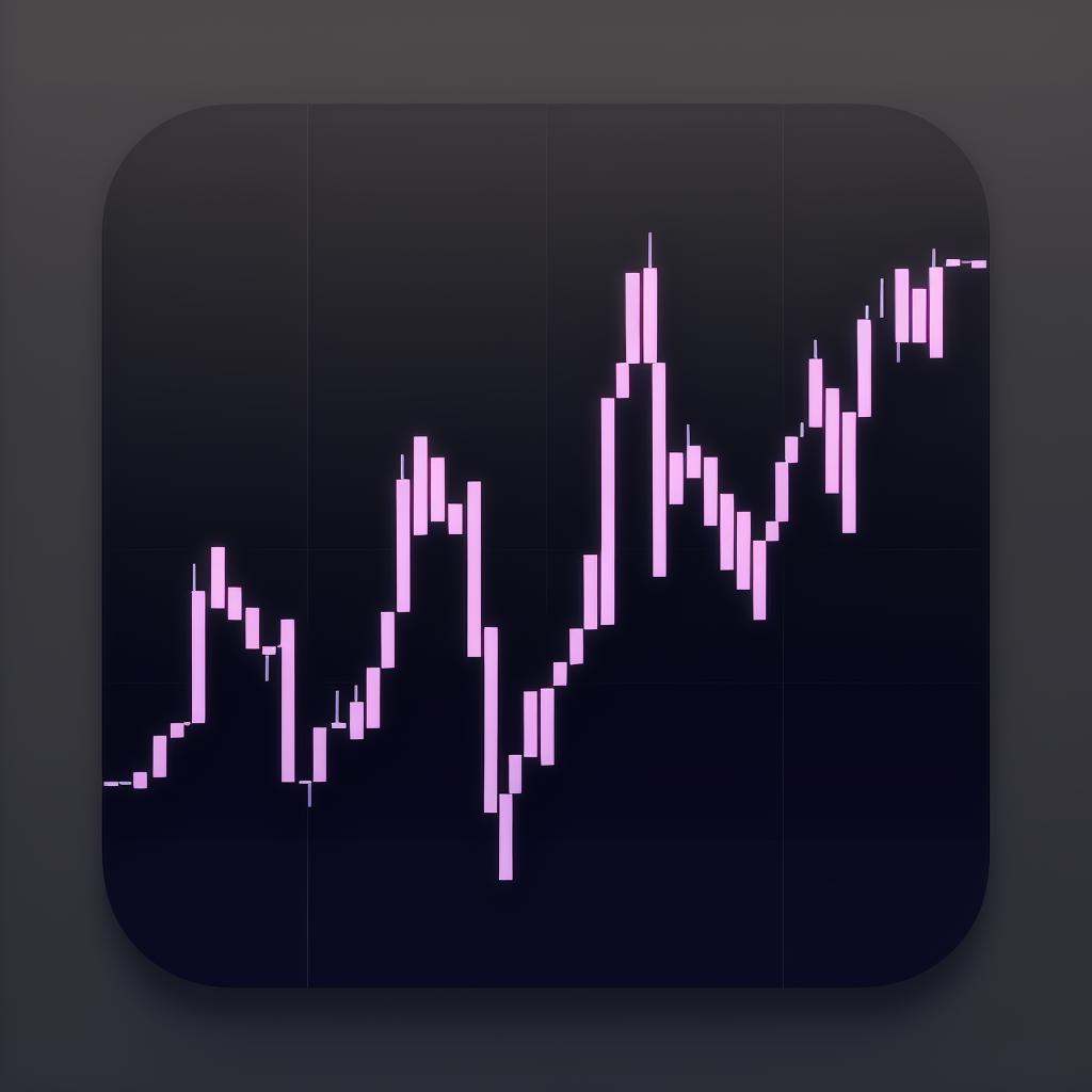 A stock graph, icons, ios icon app, icons app,<lora:icons15Config4WithoutTE:1>