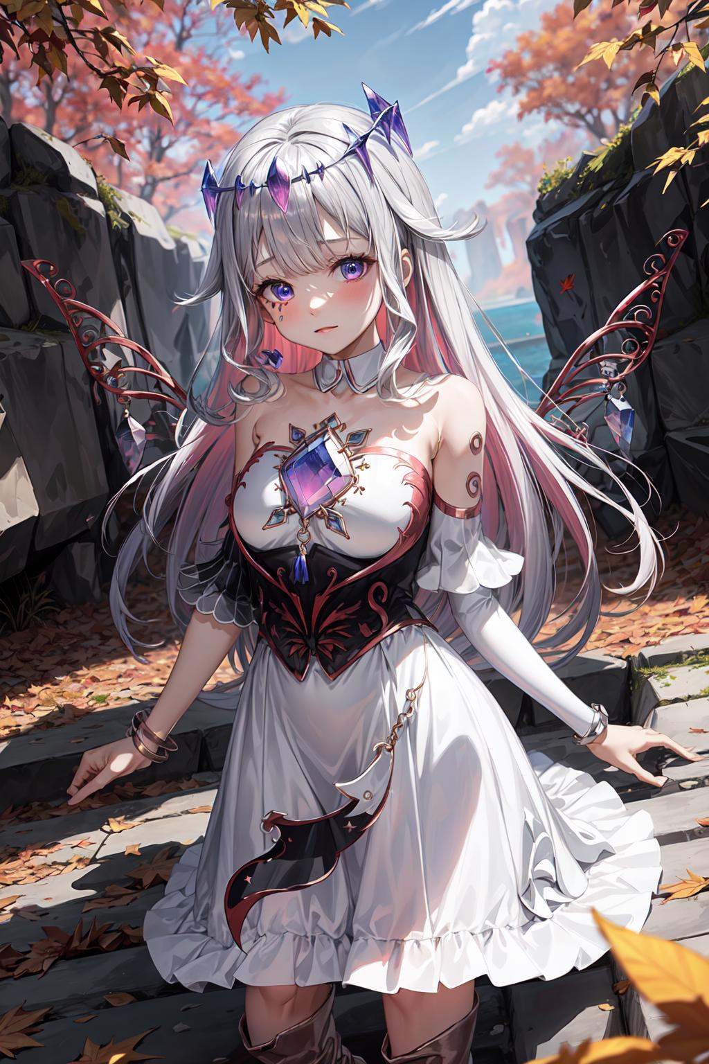 a girl,  cowboy shot,  medium breasts on Tensor.Art