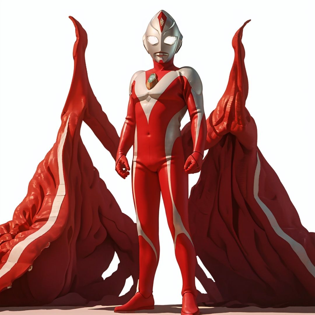 (masterpiece:1.3), (the best quality:1.2), (super fine illustrations:1.2), (Masterpiece), high quality, high detail, ((white background:1.2)), looking at viewer, (SOLO:1.4), outline, , simple background,helmet,red footwear,red tight-fitting,silver pattern on body,bodysuit,gem,plugsuit,mask,cover,logo,boots,gloves,red legwear,red gloves,red bodysuit,leather suit,ultraman,latex,