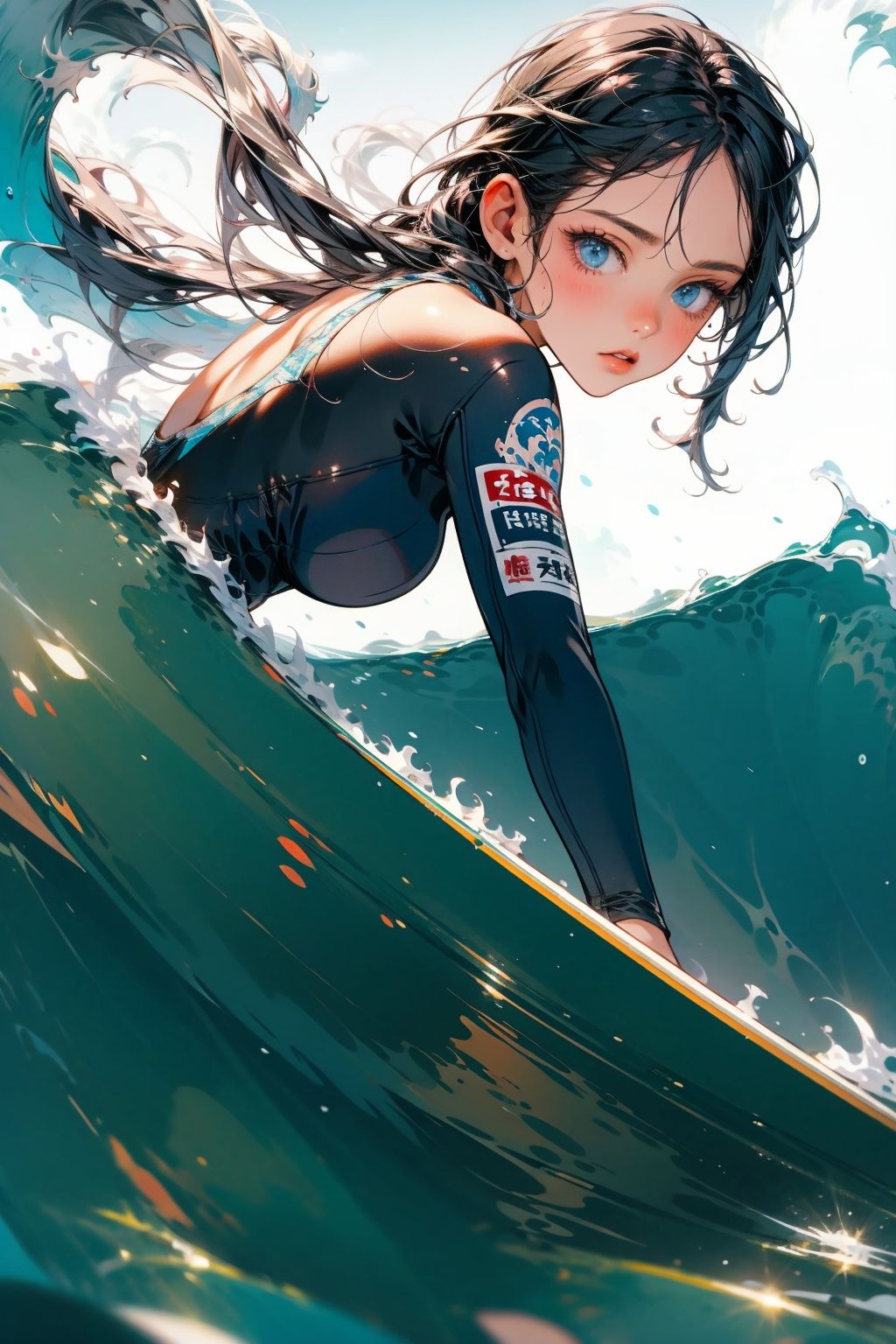  absurdres,incredibly absurdres,reality,realistic,,(solo:1.2),1girl,surf,moyou,(close shot:1.6)