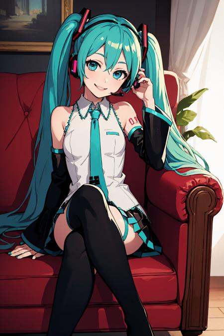 solo,  1girl,  hatsune miku on Tensor.Art