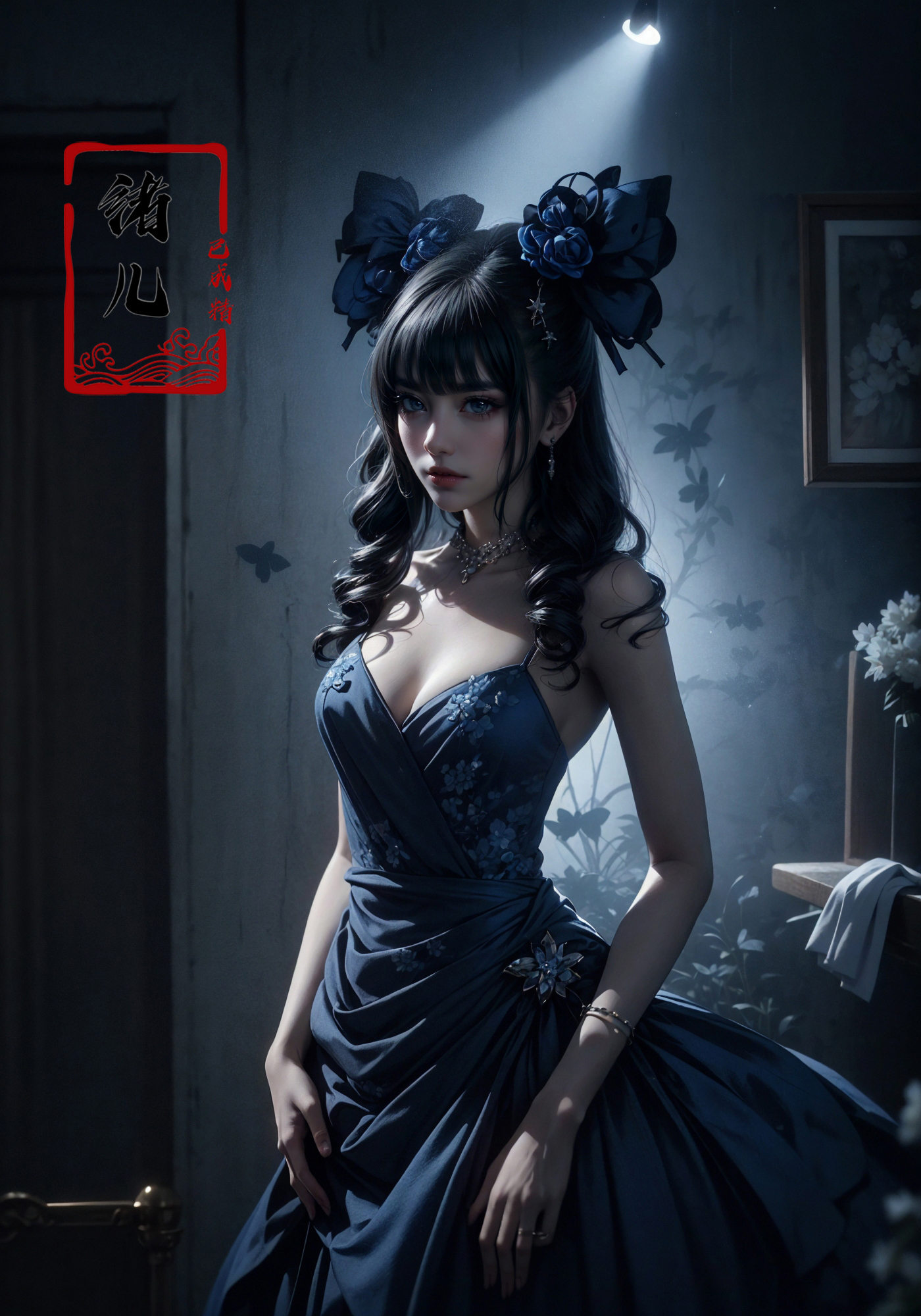 dark gray and blue on Tensor.Art
