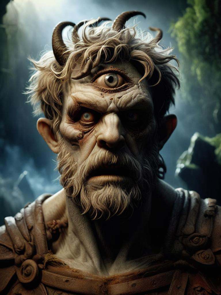An amazing photo of Roman monster. Photorealistic Britannia. Use Roman mythology to create terrifying monster.,  high qual...