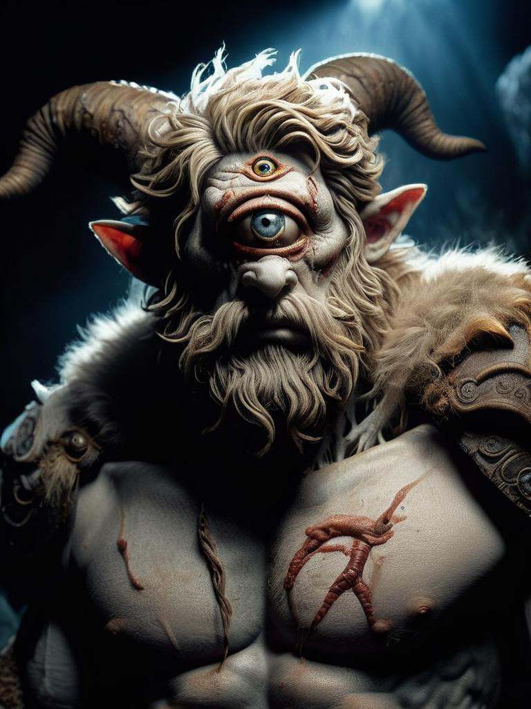 An amazing photo of Roman monster. Photorealistic Britannia. Use Roman mythology to create terrifying monster.,  high qual...