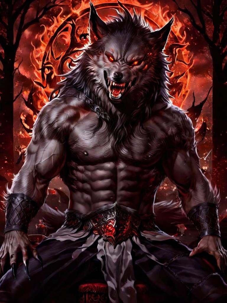 The king of wolves,  the mythic monster,  the majestic man I’d grown to love and lust for with my every breath on Tensor.Art