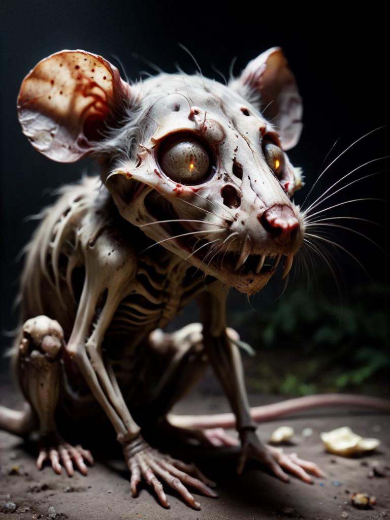full body shot,  rat looking for food,  evil rat on Tensor.Art