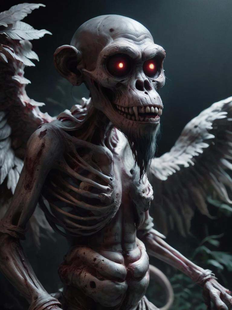 dead ape,  ape,  ape skeleton on Tensor.Art