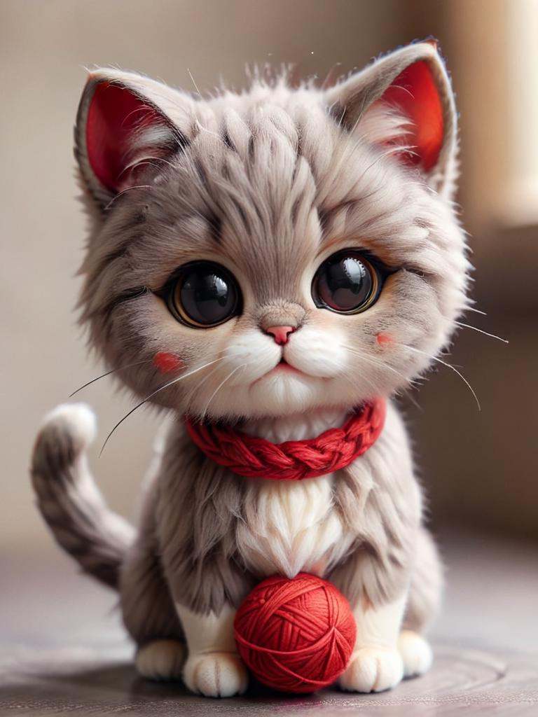zhibi,  chibi,  cat on Tensor.Art