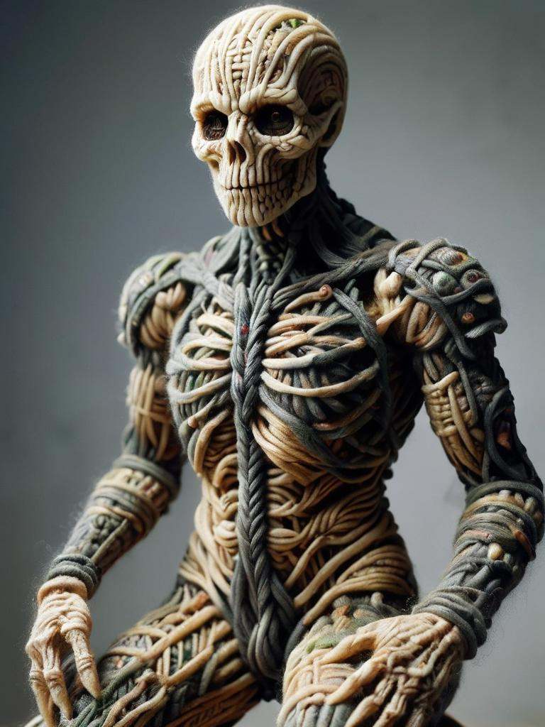by Simon Bisley ,  Wayne Barlowe H.R. Giger ZdzisÅaw BeksiÅski an ultra-detailed mummy warped in intricate bandages,  wi...