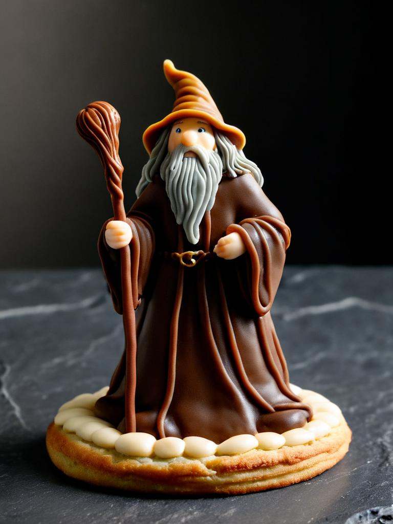 closeup shot,  food photography,  gandalf from lord of the rings on Tensor.Art