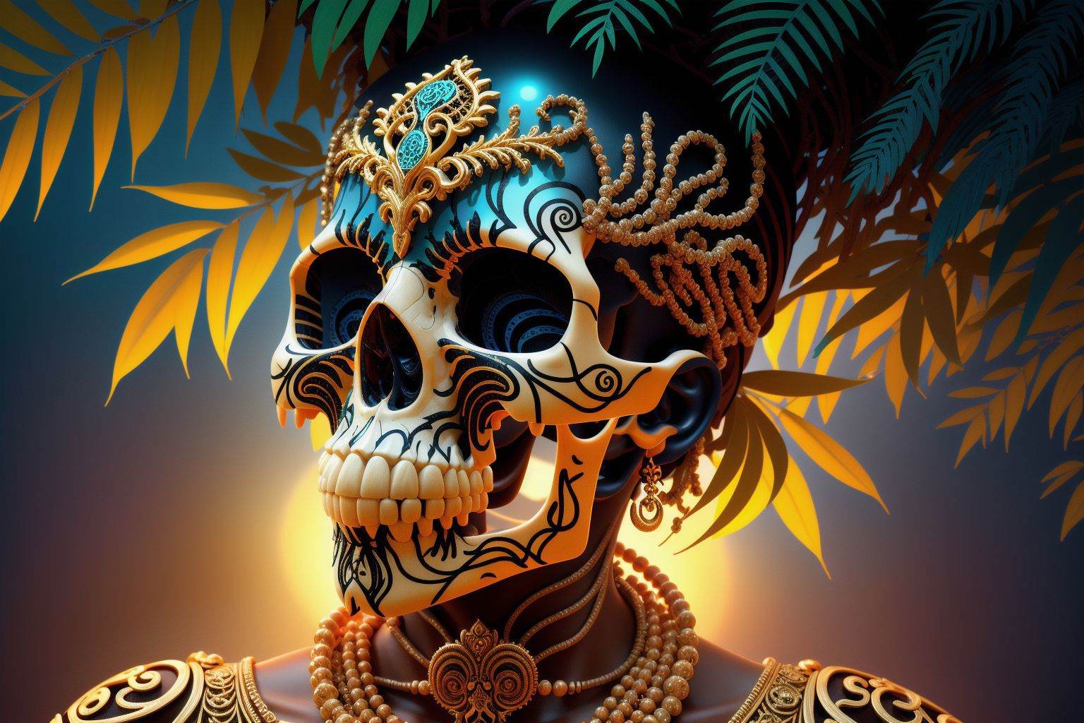 epoxy_skull,  (illustration),  (masterpiece) on Tensor.Art