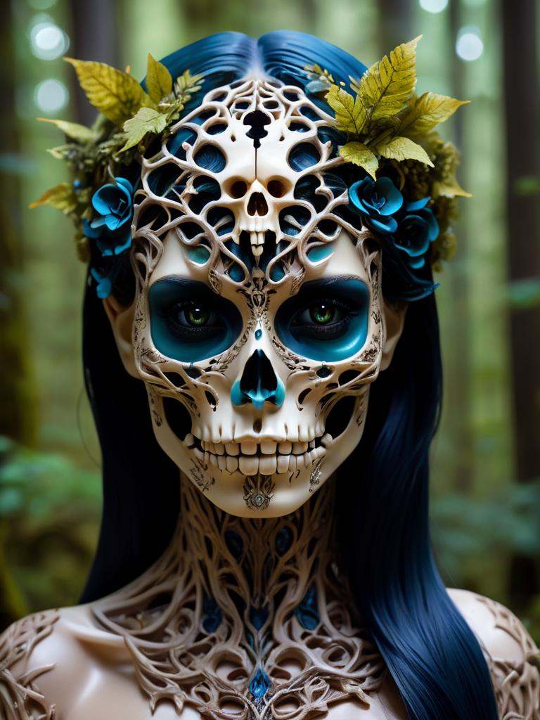 female in a mythical forest,  masterpiece,  perfect face on Tensor.Art