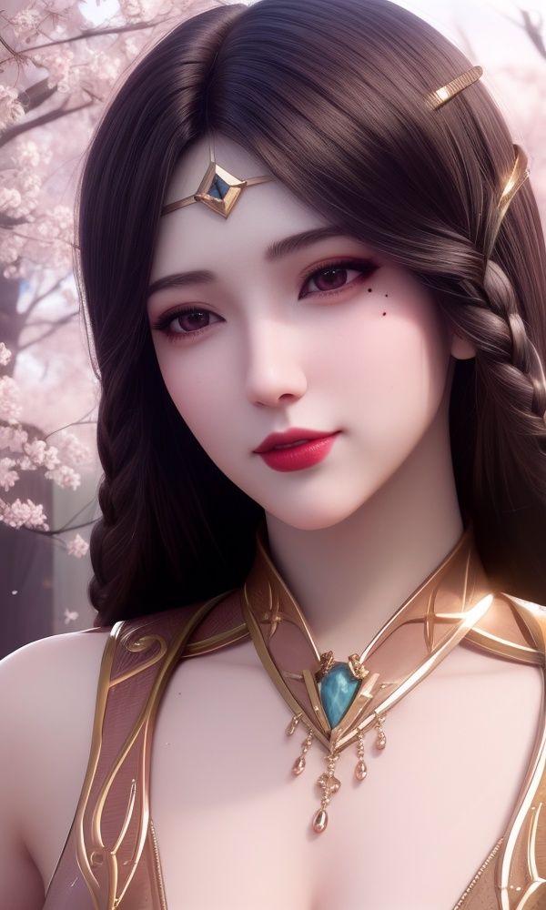 (,1girl, ,best quality, )<lora:335-DA-紫川-丽莎:0.6>,, ,masterpiece,((upper body, )),, realistic,science fiction,mole,,ultra realistic 8k cg, flawless,tamari \(flawless\),  ,cherry blossoms,,night, night sky, crescent moon, moonlight,,(facing viewer, looking at viewer, , ),  (()), (),