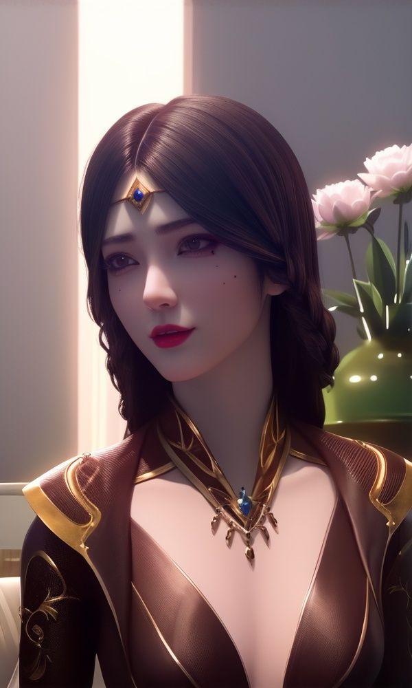 (,1girl, ,best quality, )<lora:335-DA-紫川-丽莎:0.8>,, ,masterpiece, ((upper body, )),, realistic,science fiction,mole, ultra realistic 8k cg, ,tamari \(flawless\),     ,peony \(flower\),       (()), (),