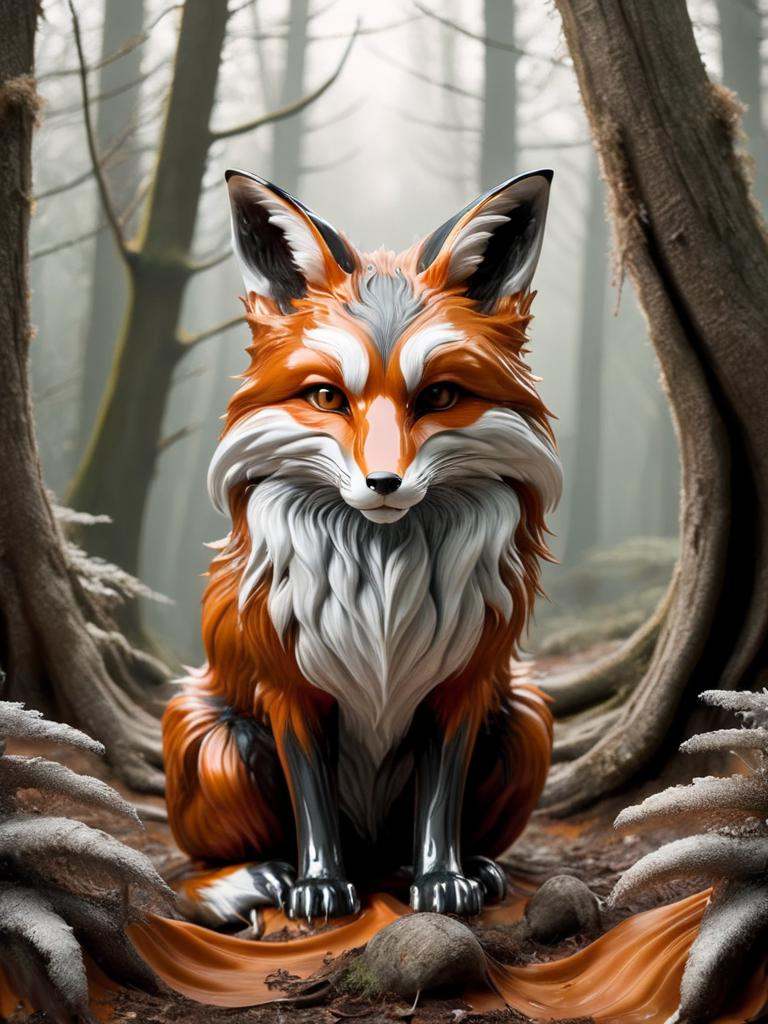 ral-chrome,  fox,  with brown orange and white fur on Tensor.Art