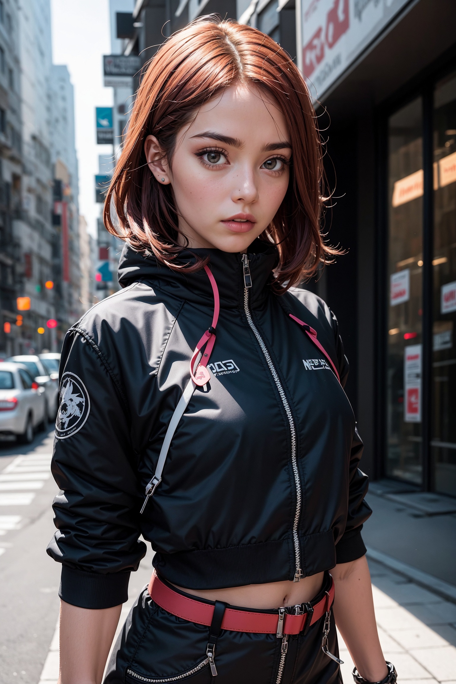 1girl,  AgoonGirl ,  urban techwear on Tensor.Art