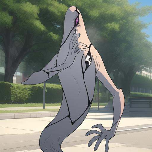 ghostfreak ,  full body outdoors,  public park by xmattar on Tensor.Art