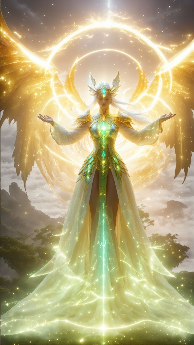 (Special Effects) (Light Effect Particles) (Rune, Magic) (Giant Suspended Energy Monster: 1.5) (Transparent Art) As the female scholar continues to release energy, a mysterious radiance of wisdom fills her body. This brilliance condenses into a light dragon, with flowing textures on its body and flying wings. The light dragon revealed its deep eyes, which seemed to contain endless wisdom. Under the guidance of the female scholar, the light dragon circled slowly, like a dreamy light of wisdom.