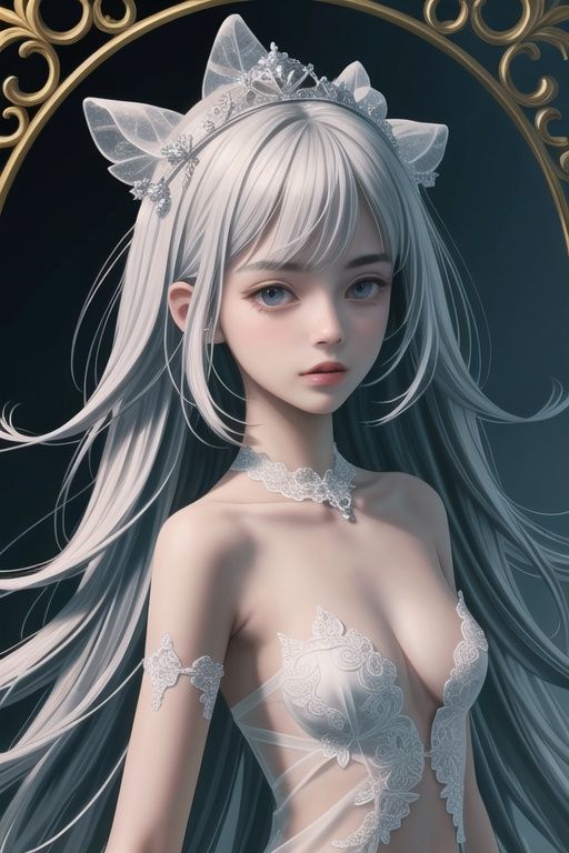 (((crystals texture Hair))),  {{{{{extremely detailed CG}}}}},  {{8k_wallpaper}} on Tensor.Art
