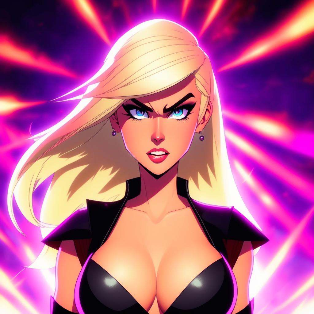 A blonde girl, sexy, city background, Cartoon,CuteCartoonAF,, <lora:CuteCartoon15Config4WithTEV2:1>