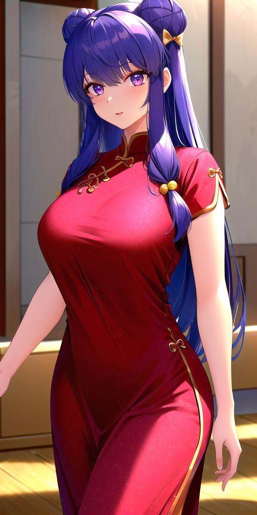 shanpuuranma,  large_breasts,  standing on Tensor.Art