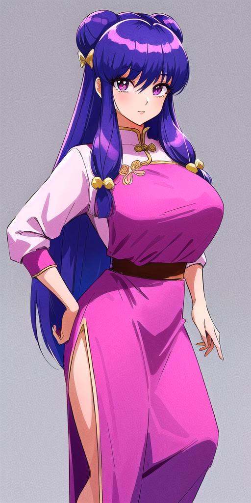 shanpuuranma,  large_breasts,  standing on Tensor.Art
