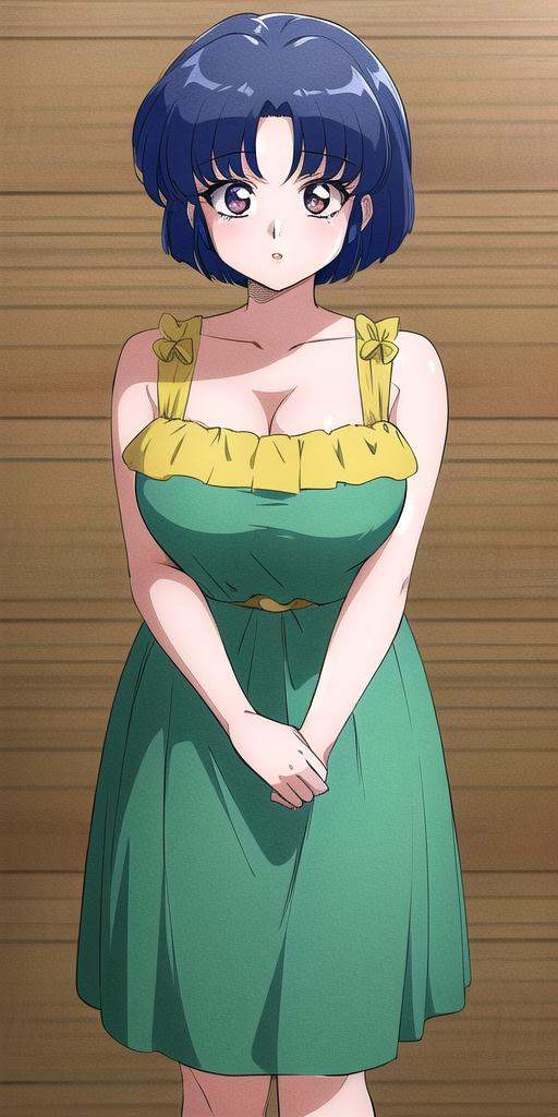 tendouakane,  AkaneYellowMicrodress,  large_breasts on Tensor.Art