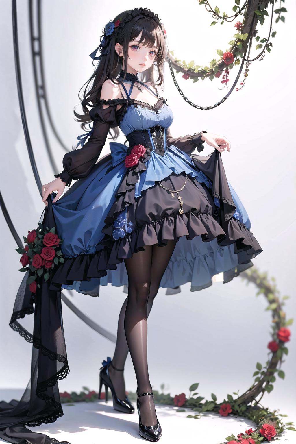 wrenchlogown,  pantyhose,  high heels on Tensor.Art