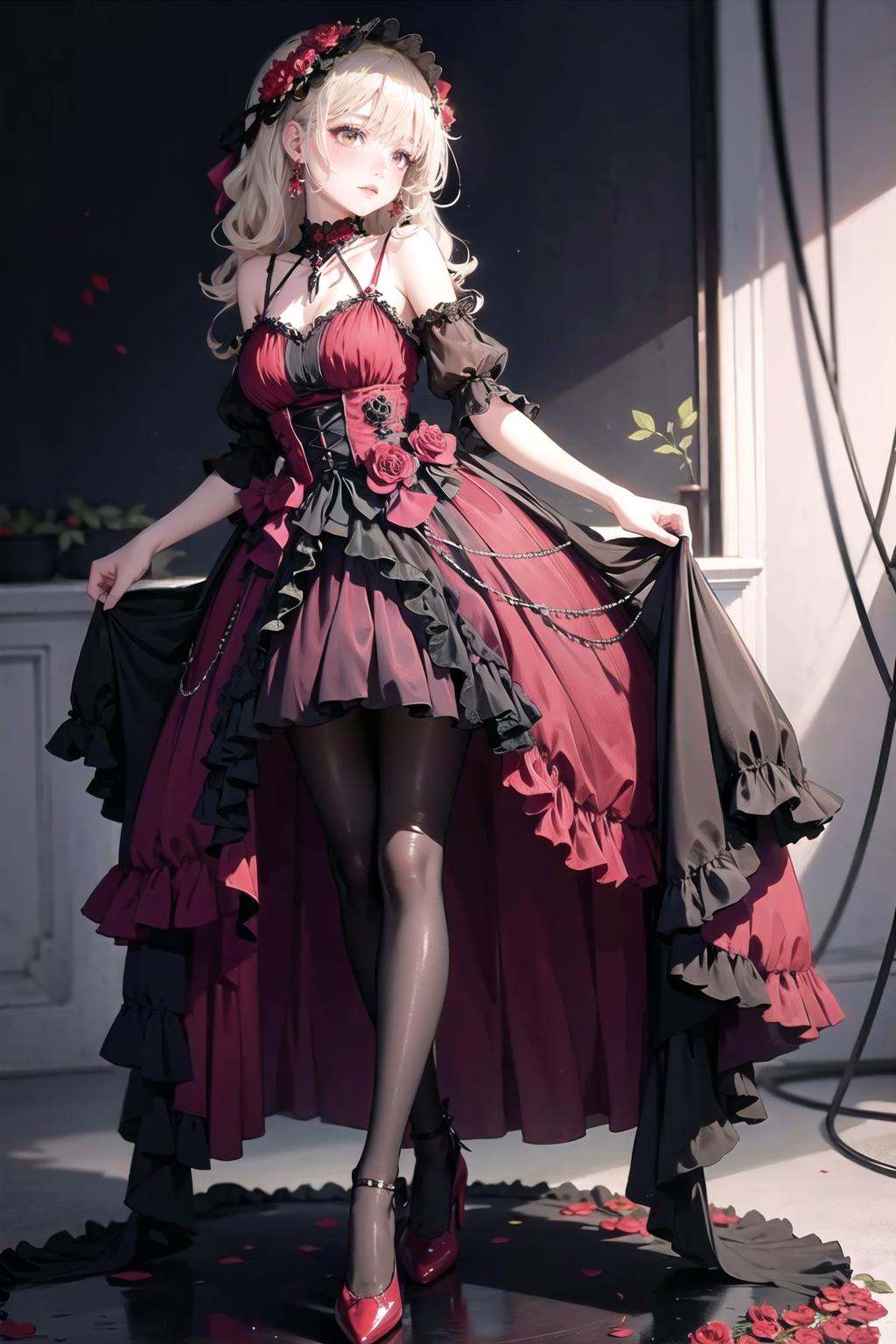 wrenchlogown,  pantyhose,  high heels on Tensor.Art