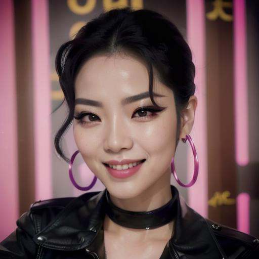 RAW photo of asian claramorningstar,  eyelashes,  looking at viewer on Tensor.Art