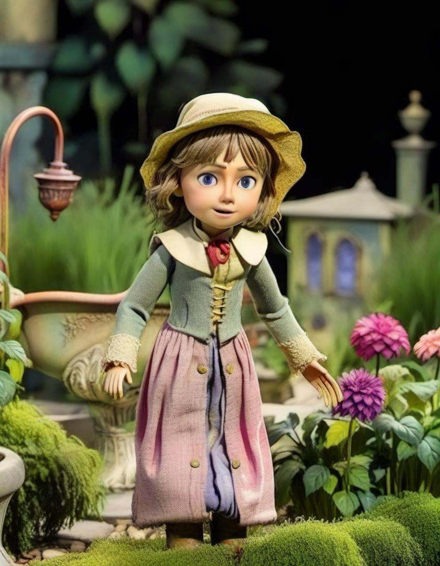 toy,  character,  "The Secret Garden's Hidden Beauty on Tensor.Art