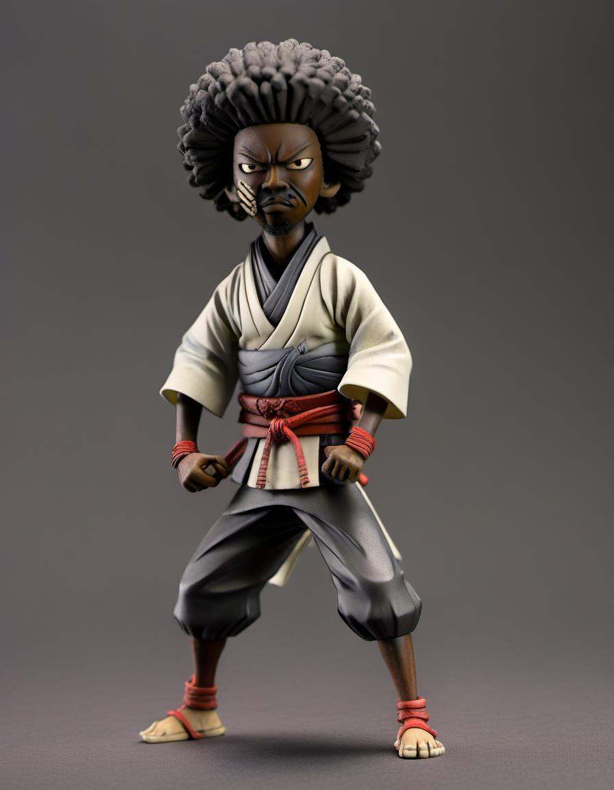 clay,  afro samurai,  feudal japan on Tensor.Art