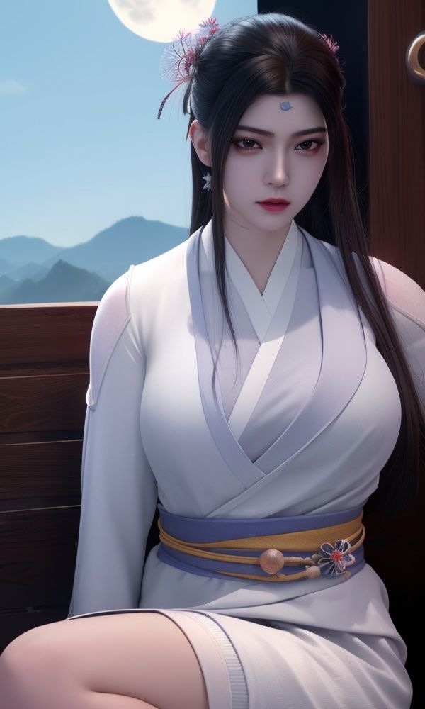 (,1girl, ,best quality, )<lora:336-DA-仙武传-楚萱儿:0.7>,, ,masterpiece, (( , )),, realistic,science fiction,mole, ultra realistic 8k cg, ,tamari \(flawless\),     ,spider lily,full moon (()), (),