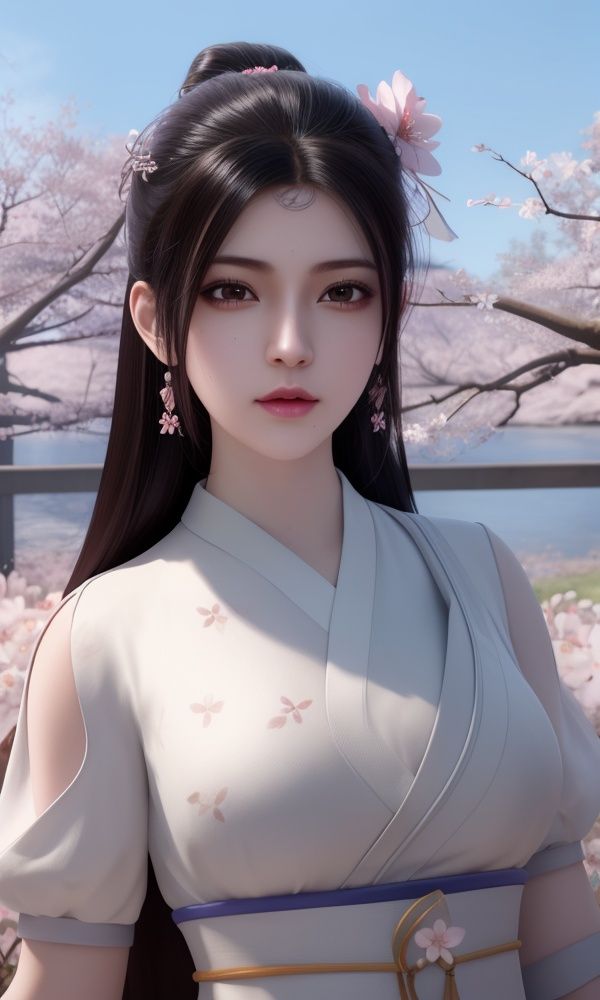 (,1girl, ,best quality, )<lora:336-DA-仙武传-楚萱儿:0.6>,, ,masterpiece, (( , )),, realistic,science fiction,mole, ultra realistic 8k cg, ,tamari \(flawless\),   ,(,cherry blossoms,  ),