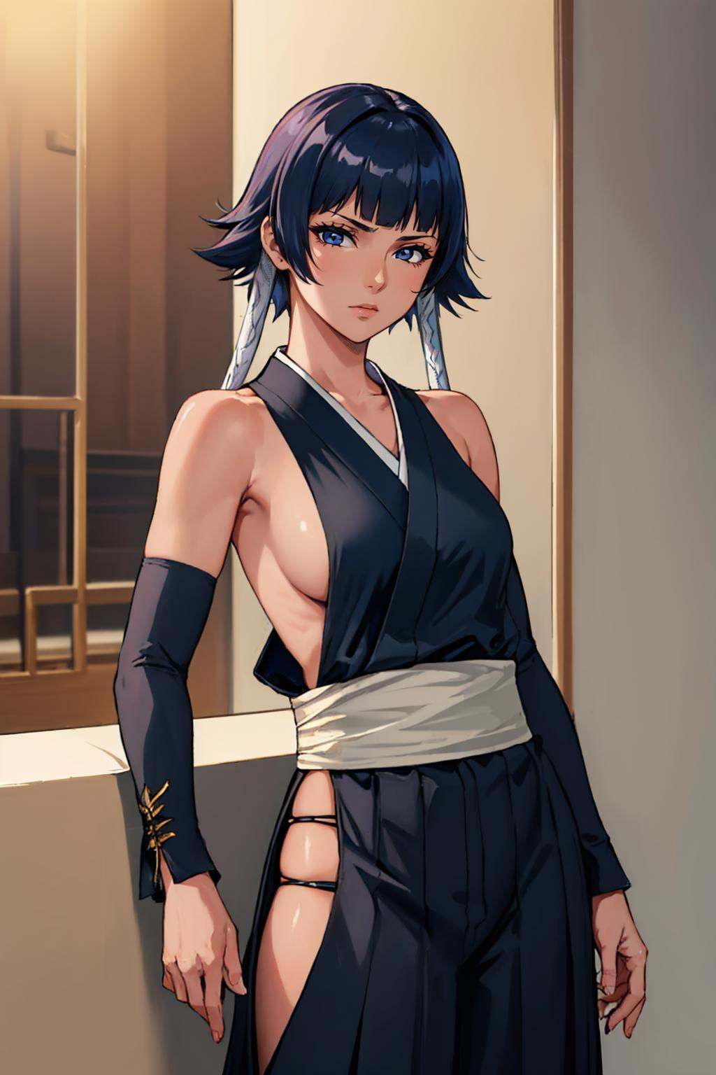 solo,  1girl,  soifon on Tensor.Art