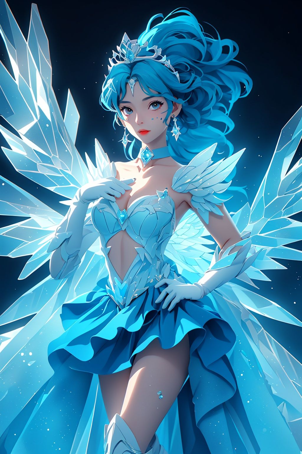 1girl,  mer1,  sailor senshi uniform on Tensor.Art